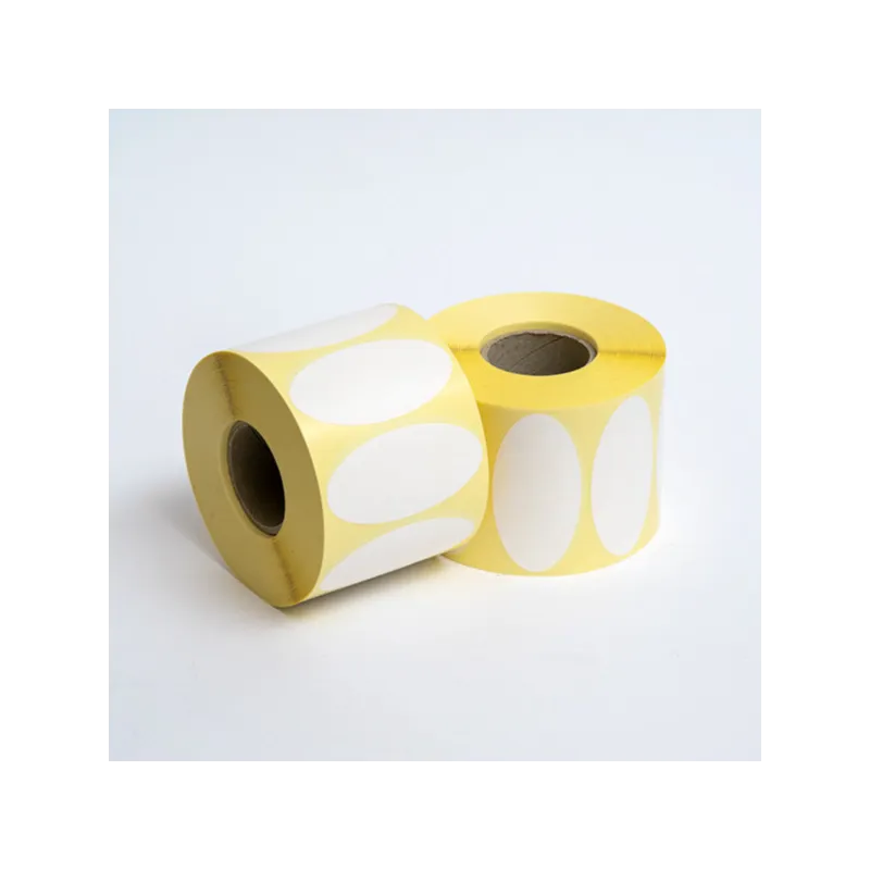 Rotolo da 1500 etichette adesive ovali 70x35 Termiche anima 40