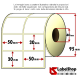 Rotolo da 2500 etichette adesive mm 50x30 vellum 2 piste anima 40