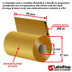 ribbon colorato oro cera resina trasferimento termico 55x200