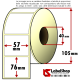 Rotolo da 700 etichette adesive mm 57x76 vellum 1 pista anima 40