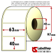 Rotolo da 1000 etichette adesive mm 63x40 vellum 1 pista anima 40