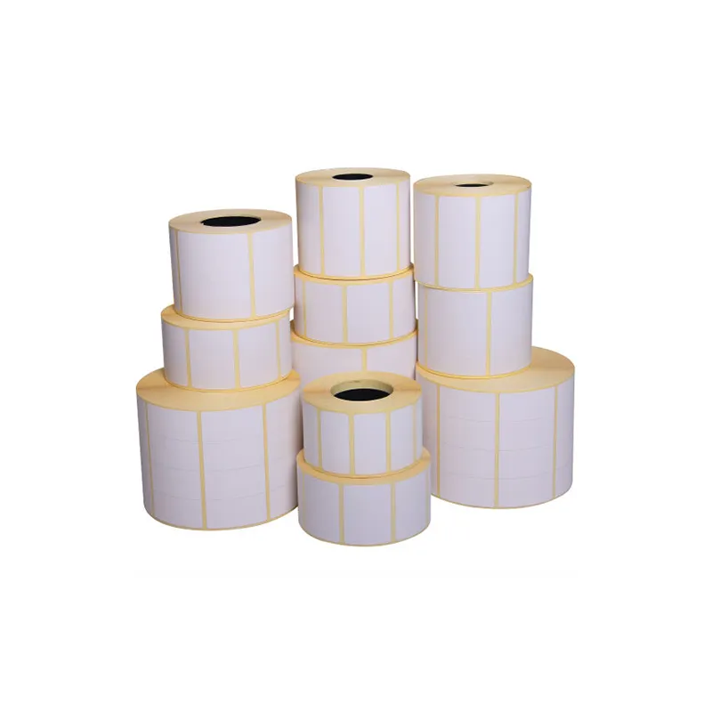 Rotolo da 7500 etichette adesive per gioielli mm 24x18 Termiche 3 piste 