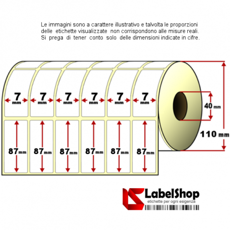 etichette vellum per stampa a trasferimento termico