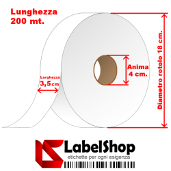 Nastro in Raso H35 per etichette tessili satin