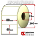 Rotolo da 3800 etichette adesive mm 80x40 vellum anima 76