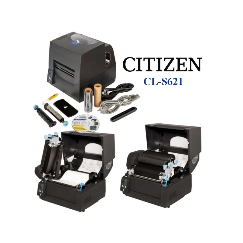 Stampante citizen CLS621 per etichette termiche e codici a barre  zebra