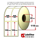 Rotolo etichette adesive mm 60x160 Vellum 2 piste anima 40