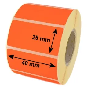 rotolo da 1600 etichette termiche arancio