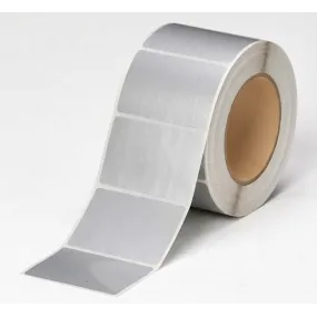 etichette in poliestere argentato