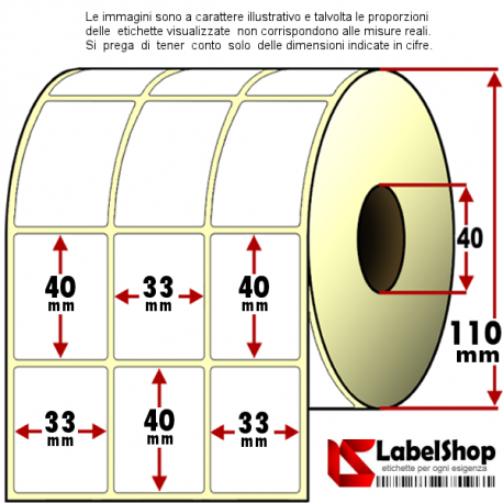  300 etichette per rotolo Hybsk - Rotolo di adesivi tondi trasparenti da 5,1 cm per chiusura di imballaggi al dettaglio