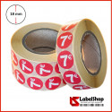 Bollini adesivi tondi segna prezzo colorati diametro 18 mm stampa 7€
