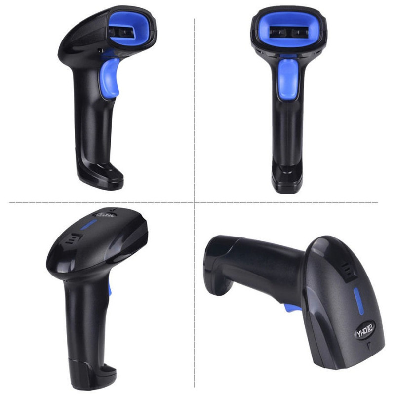 LETTORE CODICE A BARRE BARCODE SCANNER SENZA FILI WIRELESS PISTOLA LASER  WIFI