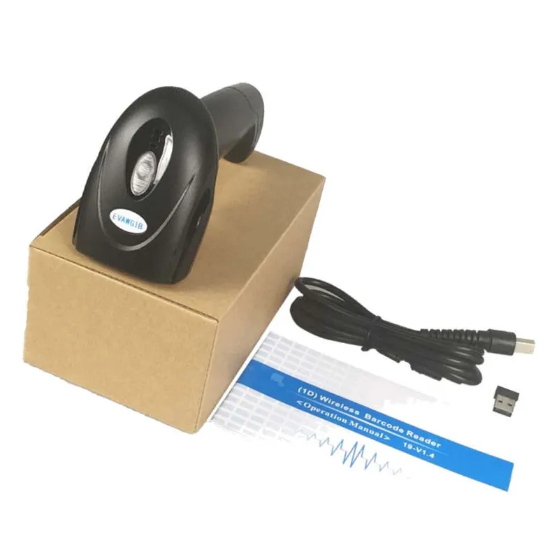 2D Scanner CCD per lettura codici a barre e QR code con filo e wireless