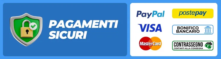 Pagamenti Scuri  - Accettate Carte PayPal Contrassegno Bonifico