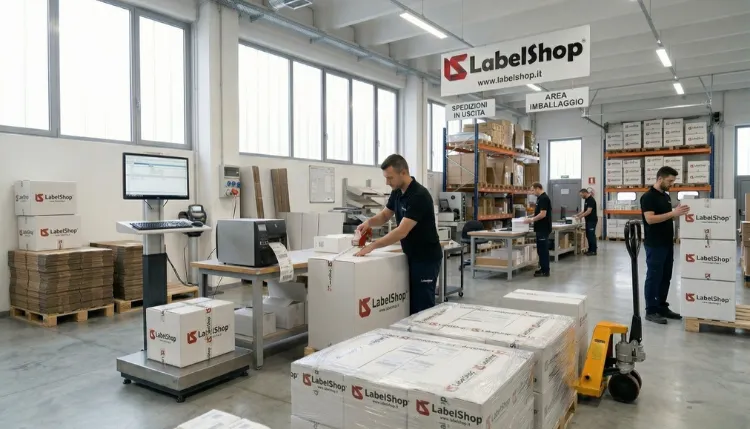 Area spedizioni e logistica Labelshop